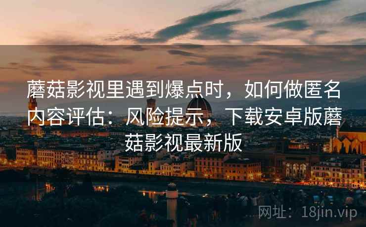 蘑菇影视里遇到爆点时,如何做匿名内容评估:风险提示,下载安卓版蘑菇影视最新版 蘑菇影视里遇到爆点时,如何做匿名内容评估:风险提示,下载安卓版蘑菇影视最新版